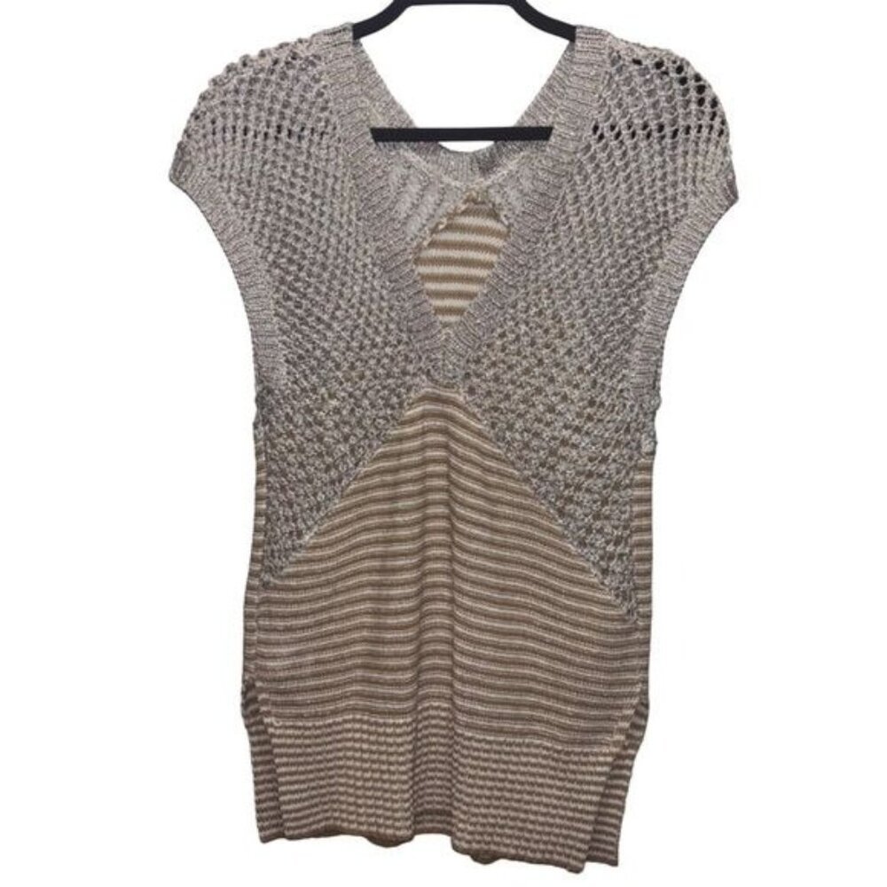 Tracy Reese Womens Crochet Sleeveless Top Size Medium